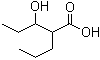 结构式 CAS# 58888-84-9, 2-丙基-3-羟基戊酸