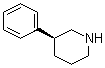 structure of CAS# 59349-71-2, (S)-3-Phenylpiperidine;(3S)-3-Phenylpiperidine