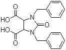structure of CAS# 59564-78-2, 1,3-Bisbenzyl-2-oxoimidazolidine-4,5-dicarboxylic acid;1,3-dibenzyl-2-oxoimidazolidine-4,5-dicarboxylic acid