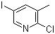 结构式 CAS# 59782-89-7, 2-氯-5-碘-3-甲基吡啶
