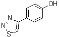 structure of CAS# 59834-05-8, 4-([1,2,3]Thiadiazol-4-yl)phenol