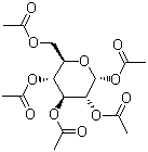 alpha-D-Glucose pentaacetate molecular structure (CAS 604-68-2)