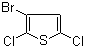结构式 CAS# 60404-18-4, 3-溴-2,5-二氯噻吩