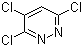 结构式 CAS# 6082-66-2, 3,4,6-三氯哒嗪
