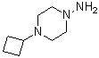 结构式 CAS# 61379-68-8, 4-环丁基-1-哌嗪胺