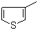 structure of CAS# 616-44-4, 3-Methylthiophene