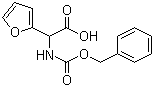 结构式 CAS# 61886-78-0, N-苄氧羰基-2-氨基-2-呋喃基乙酸