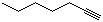 structure of CAS# 628-71-7, 1-Heptyne