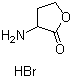 structure of CAS# 6305-38-0, alpha-Amino-gamma-butyrolactone hydrobromide;2-Amino-4-butyrolactone hydrobromide; 2-Aminobutyrolactone hydrobromide; 3-Aminodihydro-2(3H)-furanone hydrobromide; DL-Homoserine lactone hydrobromide; Homoserine lactone hydrobromide; NSC 41120
