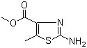 结构式 CAS# 63257-03-4, 2-氨基-5-甲基噻唑-4-甲酸甲酯