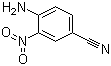 结构式 CAS# 6393-40-4, 4-氨基-3-硝基苯甲腈; 3-硝基-4-氨基苯腈