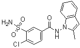 结构式 CAS# 63968-75-2, 去氢吲达帕胺