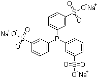 结构式 CAS# 63995-70-0, 三苯基膦三间磺酸钠盐