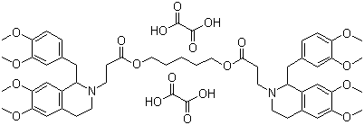 结构式 CAS# 64228-78-0, 阿曲库胺草酸盐