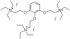 Gallamine triethiodide molecular structure (CAS 65-29-2)