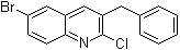 结构式 CAS# 654655-68-2, 6-溴-2-氯-3-苄基喹啉