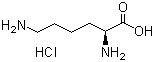 L-Lysine hydrochloride molecular structure (CAS 657-27-2)