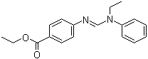 structure of CAS# 65816-20-8, Ethyl 4-[[(ethylphenylamino)methylene]amino]benzoate;N-(Ethoxycarbonylphenyl)-N'-ethy-N'-phenyl formamidine
