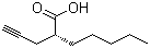 结构式 CAS# 675831-45-5, (2R)-2-(2-丙炔-1-基)庚酸