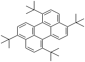 结构式 CAS# 677275-33-1, 1,4,7,10-四叔丁基苝; 1,4,7,10-四叔丁基二萘嵌苯