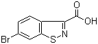 结构式 CAS# 677304-75-5, 6-溴-1,2-苯并异噻唑-3-甲酸