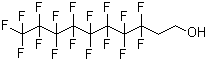 结构式 CAS# 678-39-7, 2-全氟辛基乙醇; 1H,1H,2H,2H-全氟癸醇