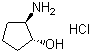 结构式 CAS# 68327-11-7, 反式-(-)-2-氨基环戊醇盐酸盐