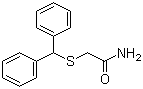 structure of CAS# 68524-30-1, 2-[(Diphenylmethyl)thio]acetamide;2-benzhydrylsulfanylacetamide