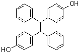 结构式 CAS# 68578-79-0, 1,2-二(4-羟基苯基)-1,2-二苯基乙烯