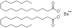 structure of CAS# 6865-35-6, Barium stearate ;Barium distearate; Octadecanoic acid barium salt