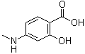 结构式 CAS# 6952-12-1, 4-(甲基氨基)水杨酸