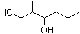 structure of CAS# 6964-04-1, 3-Methyl-2,4-heptanediol;NSC 66399