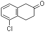 结构式 CAS# 69739-64-6, 5-氯-3,4-二氢-1H-2-萘酮