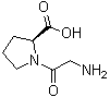 结构式 CAS# 704-15-4, N-甘氨酰-L-脯氨酸