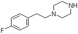 结构式 CAS# 70931-33-8, 1-[2-(4-氟苯基)乙基]哌嗪