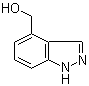 结构式 CAS# 709608-85-5, 1H-吲唑-4-甲醇