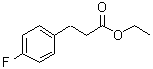 structure of CAS# 7116-38-3, 4-Fluorobenzenepropanoic acid ethyl ester;Ethyl 4-fluorobenzenepropanoate