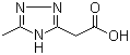 structure of CAS# 720706-28-5, 3-Methyl-1H-1,2,4-triazole-5-acetic acid;5-Methyl-1H-1,2,4-triazole-3-acetic acid; 2-(3-Methyl-1H-[1,2,4]triazol-5-yl)acetic acid