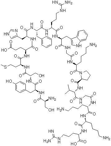 结构式 CAS# 7266-47-9, alpha<sup>1-17</sup>-促肾上腺皮质激素