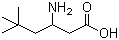 结构式 CAS# 727971-57-5, 3-氨基-5,5-二甲基己酸