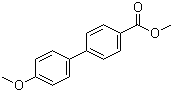 结构式 CAS# 729-17-9, 4'-甲氧基[1,1'-联苯]-4-甲酸甲酯