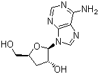 structure of CAS# 73-03-0, Cordycepin;3'-Deoxyadenosine
