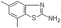 结构式 CAS# 73351-87-8, 5,7-二甲基苯并噻唑-2-胺