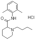 结构式 CAS# 73360-54-0, 盐酸布比卡因