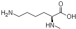 structure of CAS# 7431-89-2, Nalpha-Methyl-L-lysine
