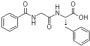 structure of CAS# 744-59-2, Benzoylglycyl-L-phenylalanine;Hippuryl-L-phenylalanine; N-(N-Benzoylglycyl)-L-phenylalanine; NSC 83250