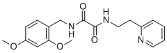 结构式 CAS# 745047-53-4, N1-(2,4-二甲氧基苄基)-N2-(2-(吡啶-2-基)乙基)草酰胺