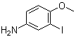 结构式 CAS# 74587-12-5, 3-碘-4-甲氧基苯胺