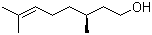 structure of CAS# 7540-51-4, (-)-beta-Citronellol;(-)-3,7-Dimethyloct-6-en-1-ol