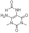 结构式 CAS# 7597-60-6, 1,3-二甲基-6-氨基-5-(甲酰氨基)尿嘧啶
